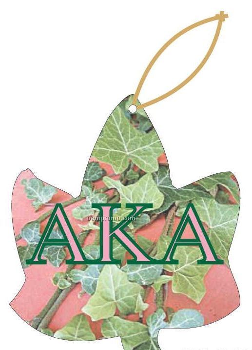 Alpha Kappa Alpha Sorority Ivy Ornament W/ Mirror Back (12 Square Inch)