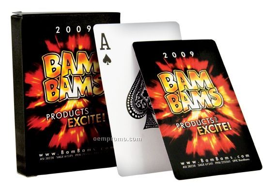 Bridge Playing Cards W/Standard Paper & 2 Color Imprint (Super Saver)