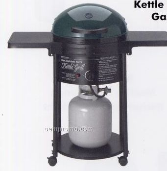 Brinkmann Kettle Porcelain Gas Grill W/Side Table