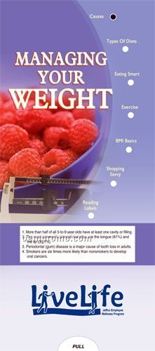 Managing Your Weight - Pocket Slider Chart/ Brochure