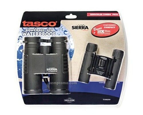 Tasco Sierra 10x42 And 10x25 Combo Kit