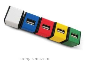 Multi Color USB 2.0 Hub (3.78"X0.83"X0.83")