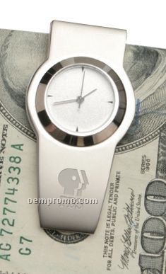 Nickel Clock Money Clip