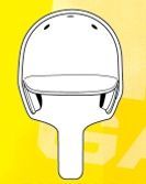 Standard 8"X12" Hand Fan - Baseball Helmet
