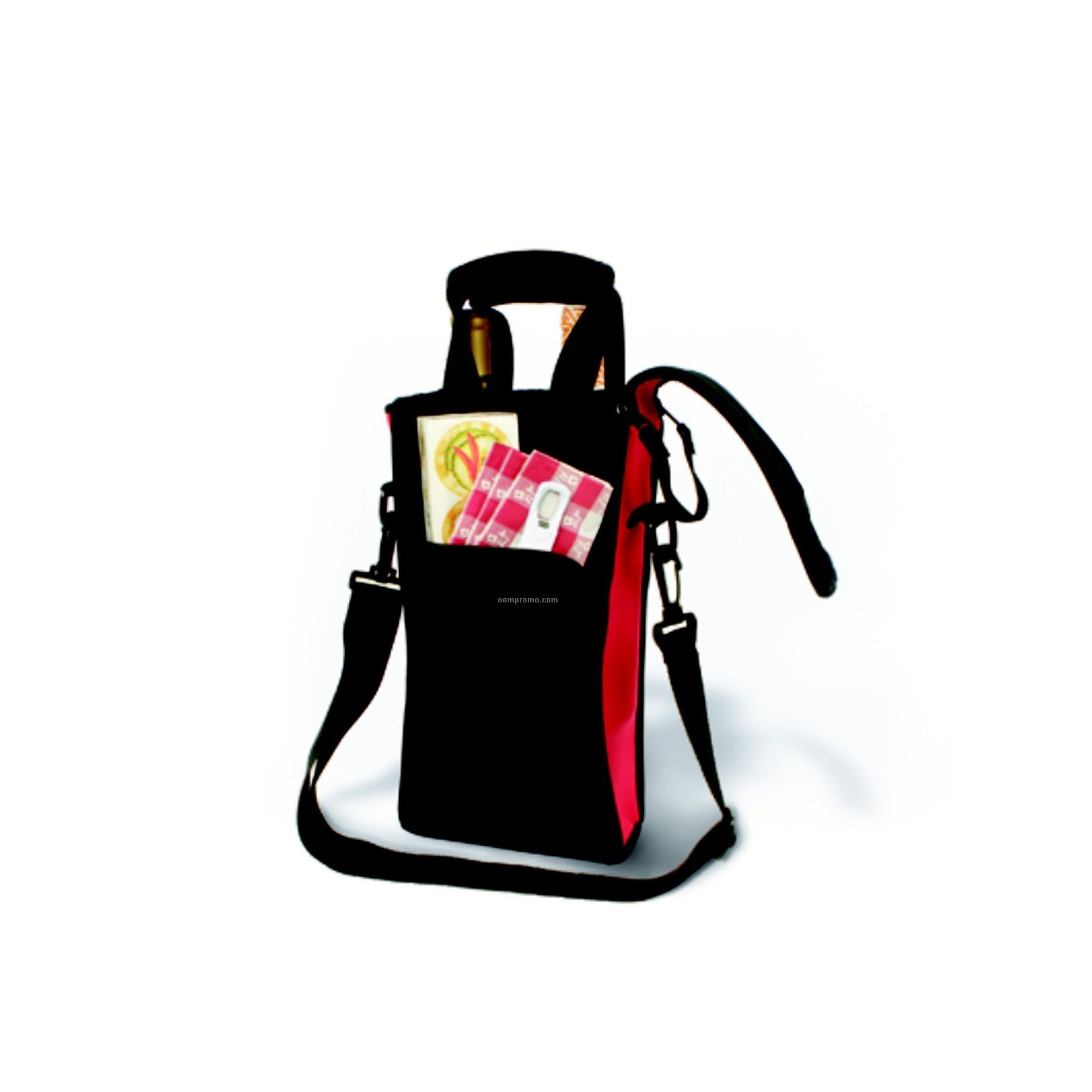Zip-n-go Picnic Neoprene Two-bottle Tote Bag- Boxed