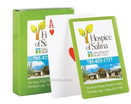 Bridge Playing Cards W/ High Quality Paper & 2 Color Imprint (Super Saver)