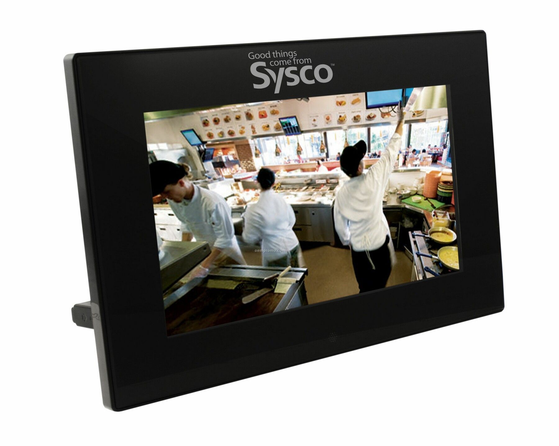 Calypso Slim Design Digital Photo Frame W/ Mp3 Player & Internal Speakers