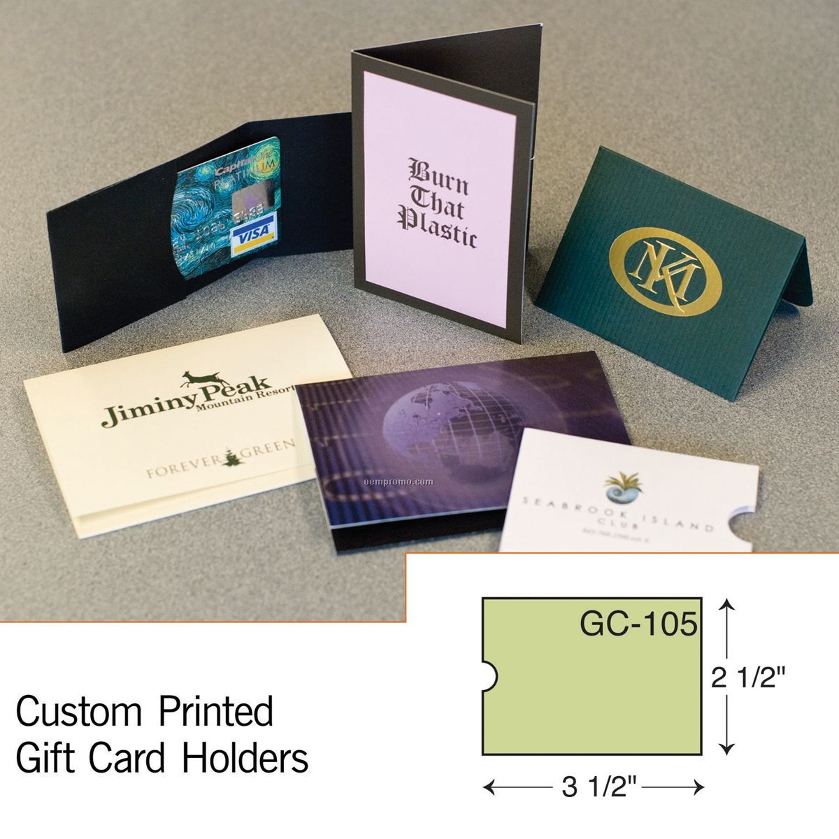 Card Sleeve W/ Double Thumb Cut (1 Color/1 Side)