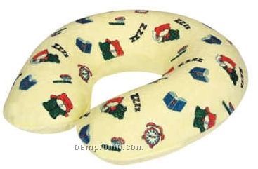 Inflatable Terry Covered Child's Neck Pillow