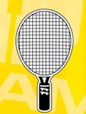 Standard 8"X12" Hand Fan - Tennis Racquet