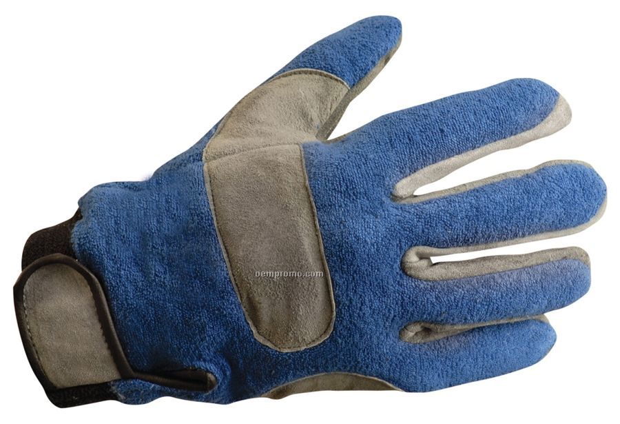 Premium Full Finger Suede/Terry Gel Gloves