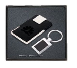Maximus Gift Set With Business Card Case & Eclipse Key Tag