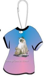 Birman Cat T-shirt Zipper Pull