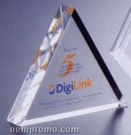 Lucite Triangle Award (4"X3 1/2"X7/8")