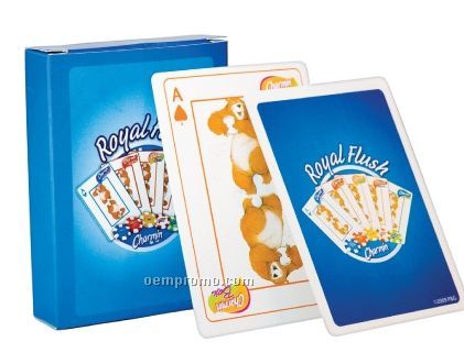 Poker Playing Cards - Standard Paper W/2 Color Imprint (Super Saver)