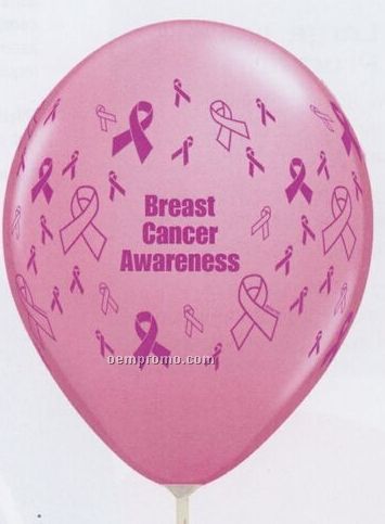 11" Awareness Ribbons Adwrap Jewel / Fashion Color Balloon