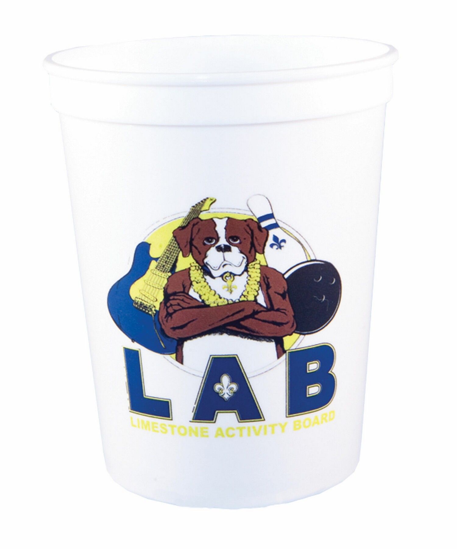 12oz Smooth Stadium Cup W/Full Color Image (One Side)