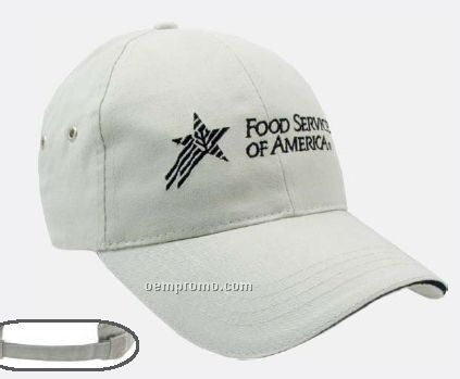 Constructed Brushed Cotton Twill Sandwich Cap (Blank)