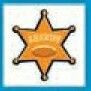 Safety Stock Temporary Tattoo - Sheriff Star Badge (2"X2")
