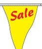 60' String Stock Pennants - Sale - Red/Yellow