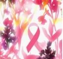 Breast Cancer Ribbon Floral Pot Holder & Oven Mitt Set
