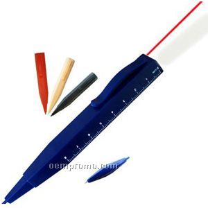 Laser Pointer Pen W/Ruler