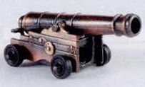Military Bronze Metal Pencil Sharpener - Naval Cannon