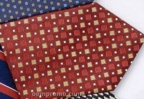 Career Silk Printed Square Pattern Tie - Pattern Style G