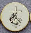 Medallions Stock Kromafusion Lapel Pin (Knowledge & Cross)
