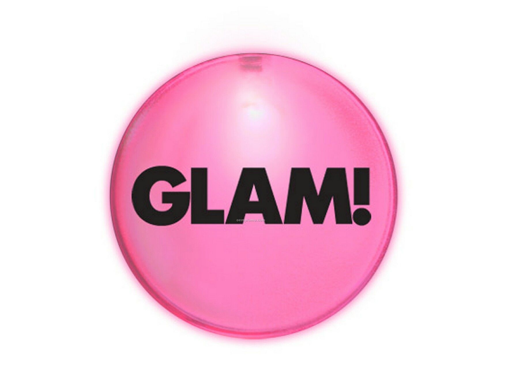 Pink Frosted Glow Button With 7 Or 11 Week Delivery From Art Approval