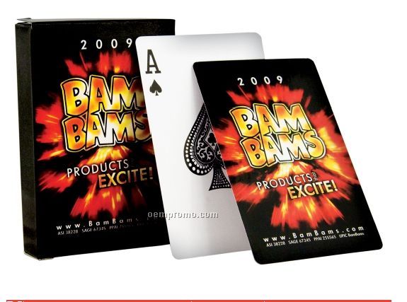 Poker Playing Cards - High Quality Paper W/ 2 Color Imprint (Super Saver)