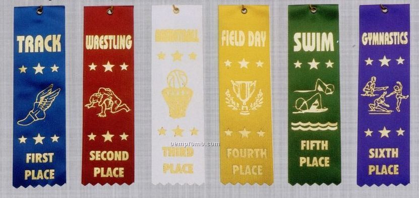 Stock Sports Ribbon (Card & String) - Personal Best
