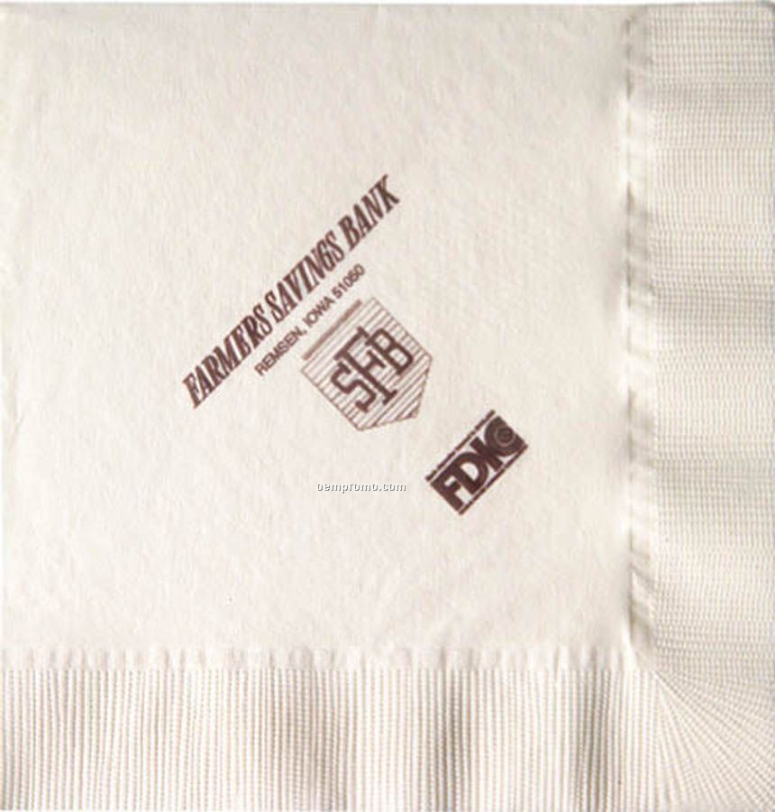 Vanilla 2-ply Coin Edge Embossed Beverage Napkins (Express Line)
