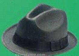 Black Toyo Straw Golf Hat W/ Interior Stretch Band