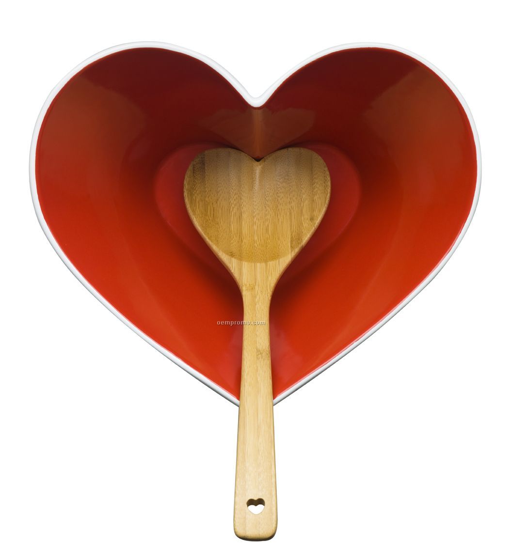 Heart Bowl With Ladle