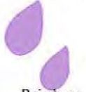 Mylar Confetti Shapes Raindrops (2")