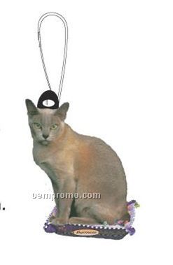 Burmese Cat Zipper Pull