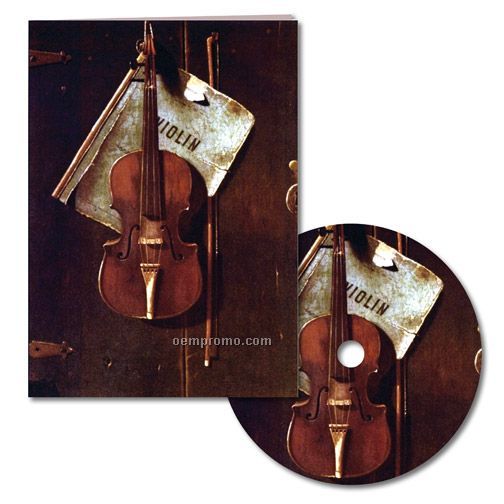 Classic Art Violin Thank You Note With Matching CD