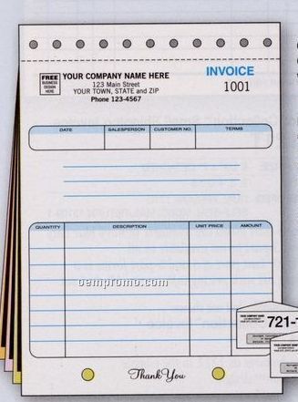 Classic Collection Compact Invoice W/ Carbons (3 Part)