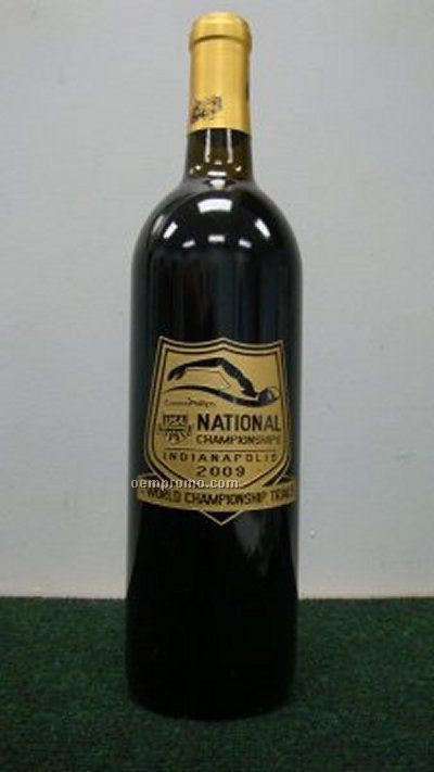 Custom Etched Wine Bottle