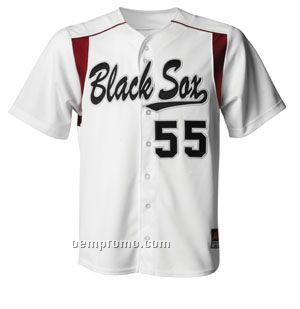 Nb4146 Full-button Short Sleeve Knit Youth Team Baseball Jersey