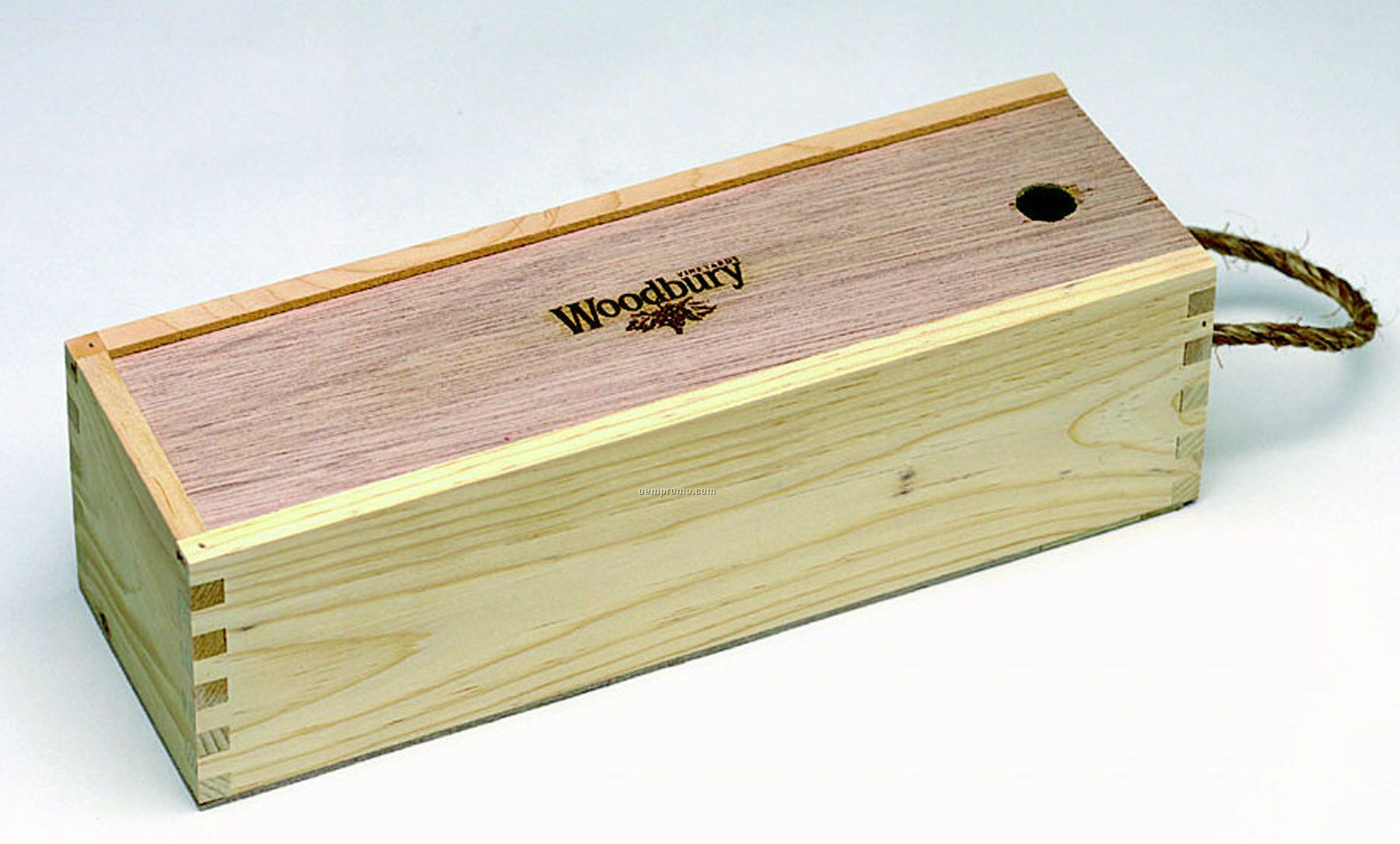 Small Slider Box With Wood Lid (4 3/8