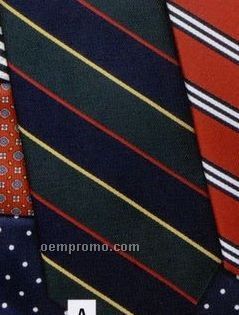 Career Silk Woven Striped Tie - Pattern Style A