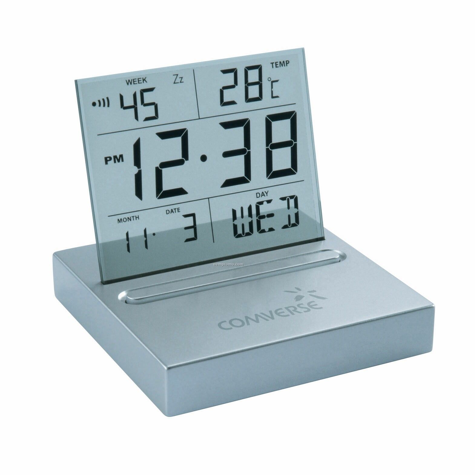 Flagstone Desktop Clock (6 1/2cmx6 1/2cmx5 4/5cm)