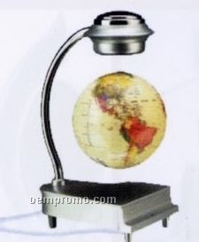 Magnetic Suspension Terrestrial Globe With Small Base - 5 1/2" White Globe