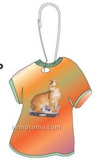 Ceylon Cat T-shirt Zipper Pull