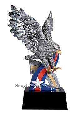 Eagle Resin Sculpture - 9-1/2"