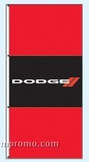 Single Face Dealer Free Flying Drape Flags - Dodge