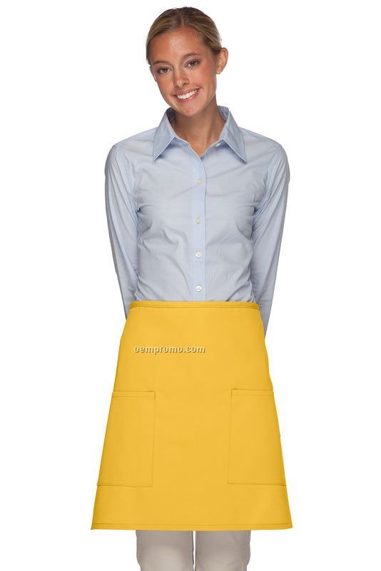 Two Patch Pocket Half Bistro Apron