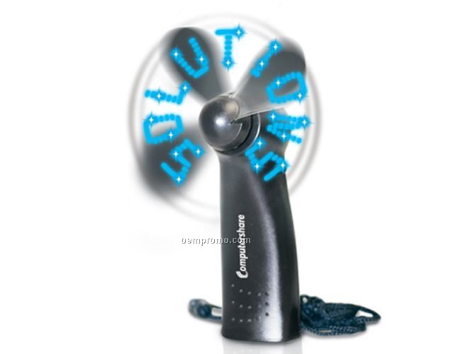 Economagic Message Fans - Black With Blue LED (9 Or 13 Week Delivery)